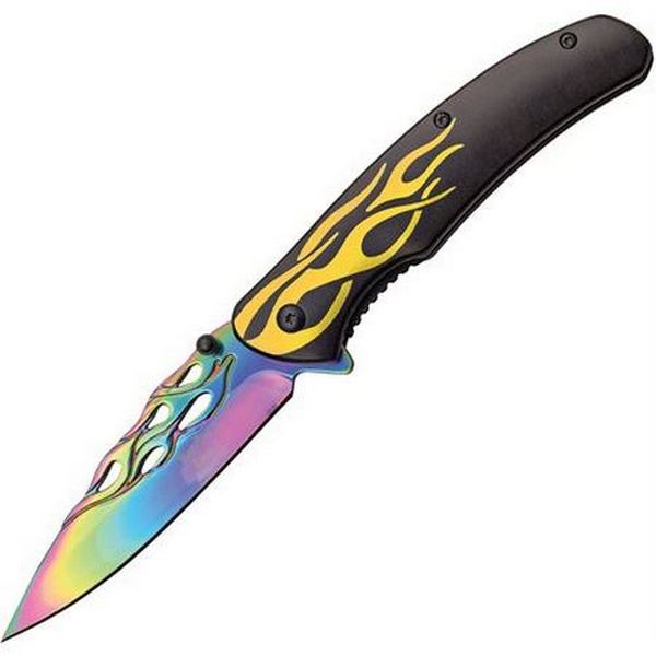 DARK SIDE BLADES DS-A040YL SPRING ASSISTED KNIFE 
