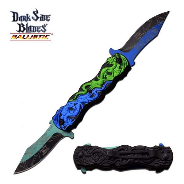 DARK SIDE BLADES DS-A045GB SPRING ASSISTED KNIFE