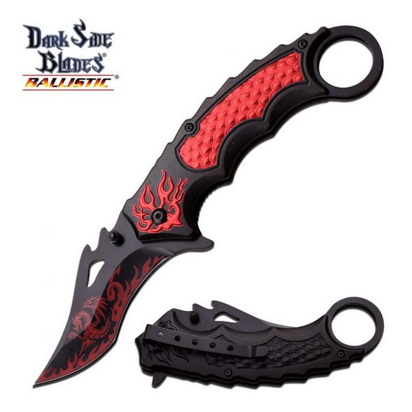 DARK SIDE BLADES DS-A051RD SPRING ASSISTED