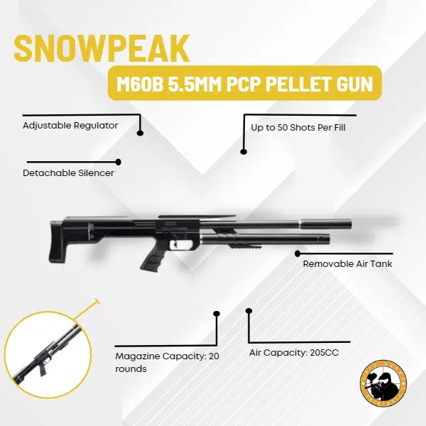SNOWPEAK ARTEMIS M60B PCP PELLET GUN