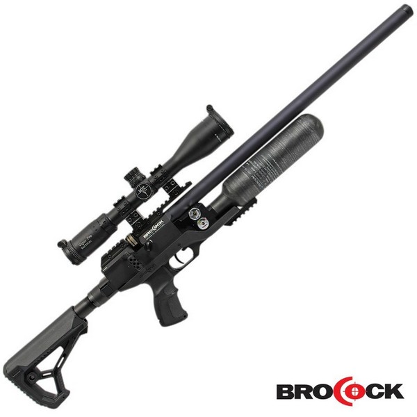 BROCOCK COMMANDER XR MAGNUM HILITE 5.5mm PCP folding Stock