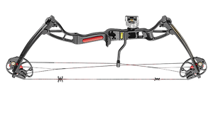 EK ARCHERY REX QUAD LIMBS 15-55LB BLACK  COMPOUND BOW CO-029B