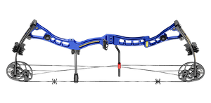 EK ARCHERY AXIS 30-70Lbs COMPOUND BOW BLUE CO-039U