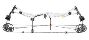 EK ARCHERY AXIS 30-70Lbs COMPOUND BOW White CO-039W