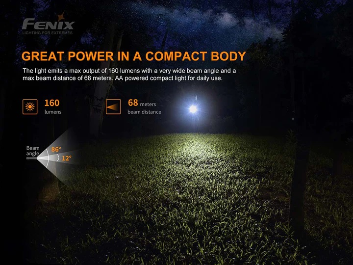 FENIX FLASHLIGHT E12 V2.0 AA FLASHLIGHT