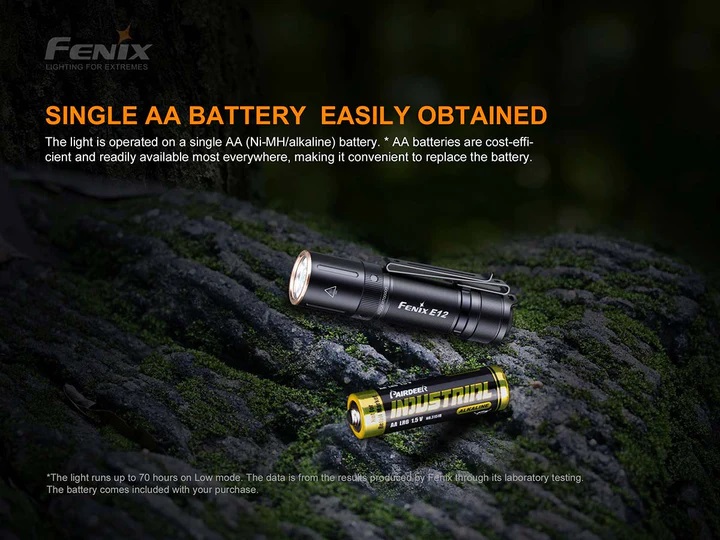 FENIX FLASHLIGHT E12 V2.0 AA FLASHLIGHT