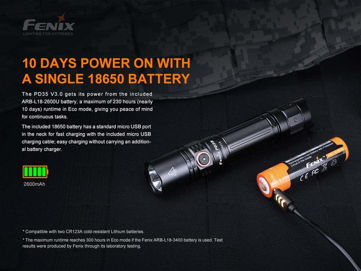 FENIX FLASHLIGHT PD35 V3.0 FLASHLIGHT