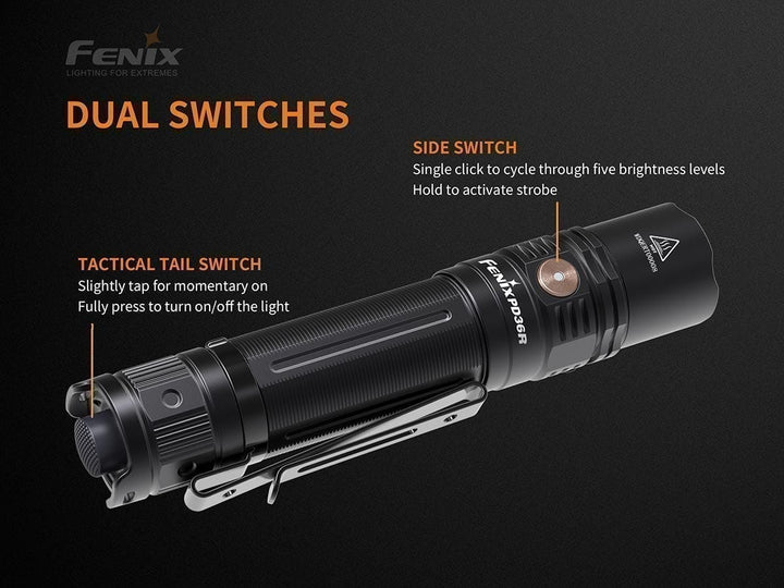 FENIX FLASHLIGHT PD36R RECHARGEABLE FLASHLIGHT