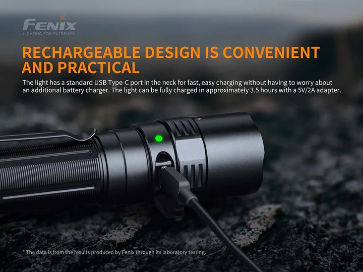 FENIX FLASHLIGHT PD40R V2.0 RECHARGEABLE FLASHLIGHT