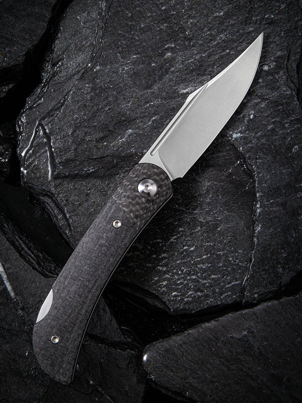 CIVIVI C914D RUSTIC GENT MICARTA with CARBON FIBER BOLSTER HANDLES