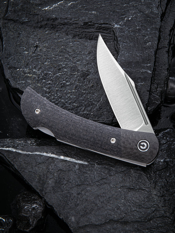 CIVIVI C914D RUSTIC GENT MICARTA with CARBON FIBER BOLSTER HANDLES