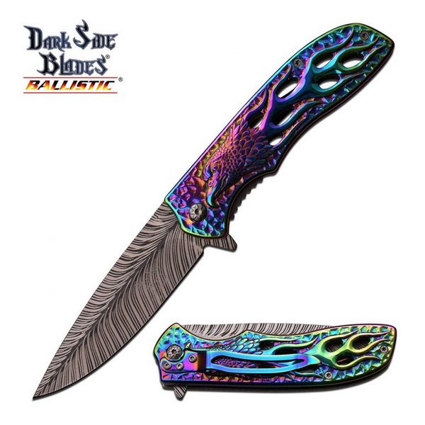 DARK SIDE BLADE DS-A043RB SPRING ASSISTED KNIFE