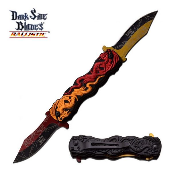 DARK SIDE BLADES DS-A045RG SPRING ASSISTED KNIFE