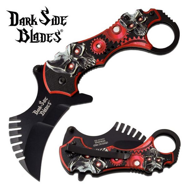 DARK SIDE BLADES DS-A075RD SPRING ASSISTED KNIFE