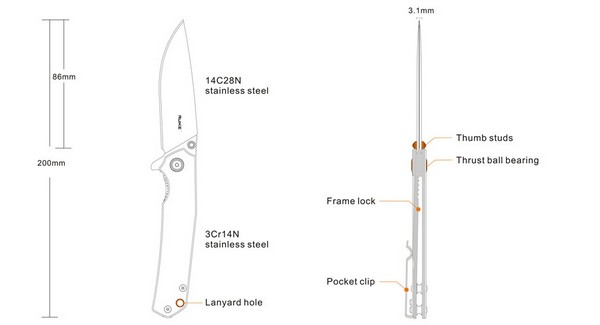 Ruike P801-SB Stonewashed 3