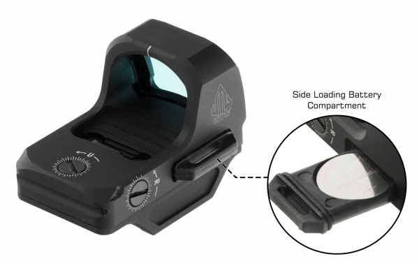 Leapers UTG OP3 Micro SL, Red 4.0 MOA Single Dot, Side Loading OP-RDM20C