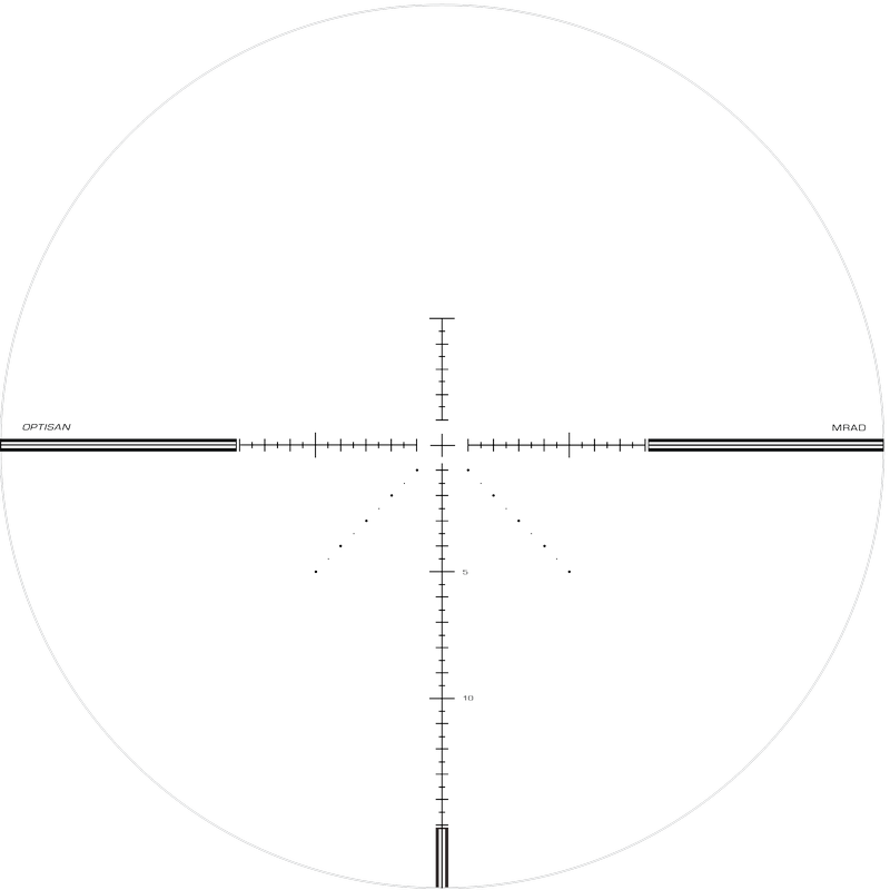 Optisan Optics CP 4-16X40F1 (F1MRAD16) Reticle