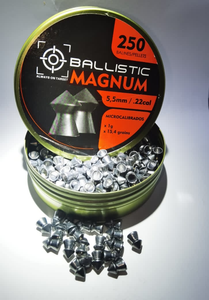 BALLISTIC AIR GUNS PELLETS MAGNUM 5.5mm 250's