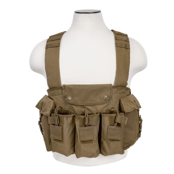 NcStar AK Chest Rig CVAKCR2921 Black, Tan & Digital Camo