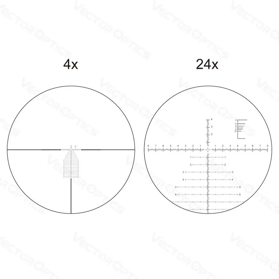 Vector Optics SCFF-39 34mm Continental x6 4-24x56 FFP FDE VEC MBR Riflescope