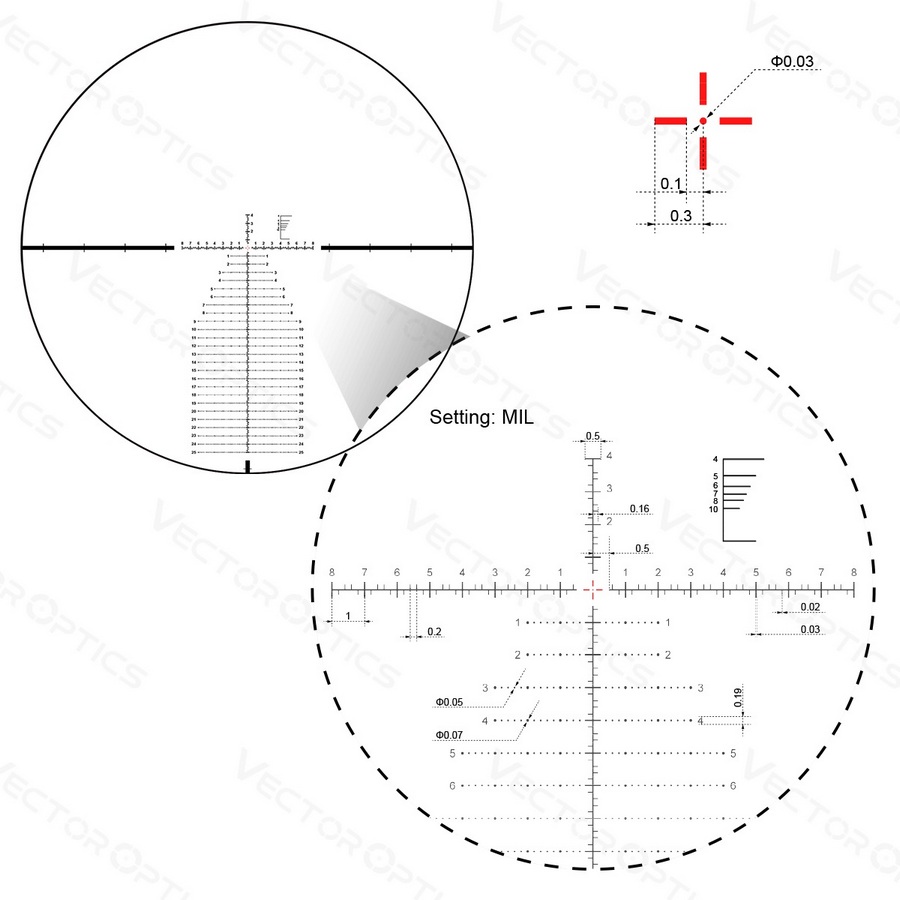 Vector Optics SCFF-41 34mm CONTINENTAL X6 5-30X56 FFP VEC -MBR