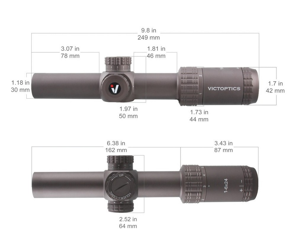 Vector Optics S6 1-6x24 Coyote FDE OPSL23