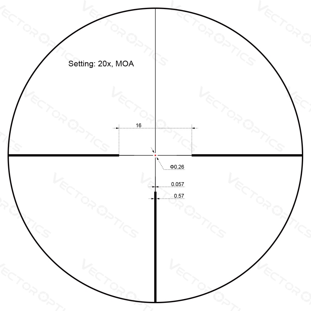 Vector Optics Paragon 4-20x50 1in Riflescope SCOL-44