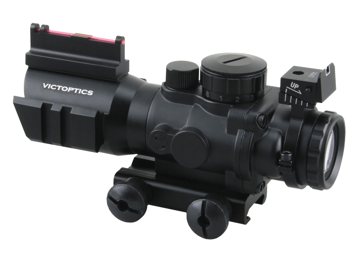 Victoptics C1 Fiber Sight 4x32 Prism Riflescope OPSL12